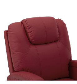 Fauteuil de massage Rouge bordeaux Similicuir