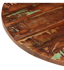 Dessus de table Ø 90x2,5 cm rond bois massif de récupération