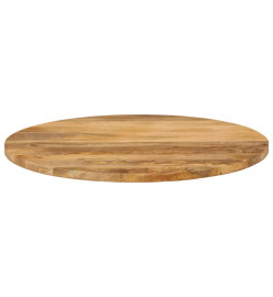 Dessus de table Ø 80x2,5 cm rond bois de manguier massif