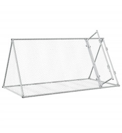 Cage à lapin argenté 200x105x91 cm acier galvanisé