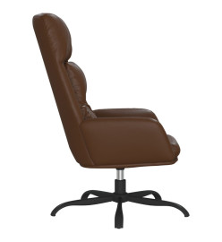 Chaise de relaxation Marron Similicuir