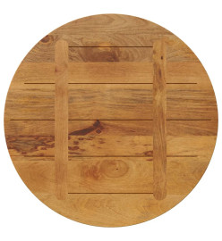 Dessus de table Ø 90x3,8 cm rond bois de manguier massif