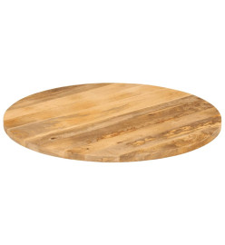 Dessus de table Ø 90x3,8 cm rond bois de manguier massif