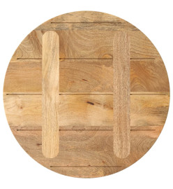 Dessus de table Ø 60x2,5 cm rond bois de manguier massif