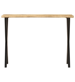 Table console à live edge 105x33x76 cm bois de manguier massif