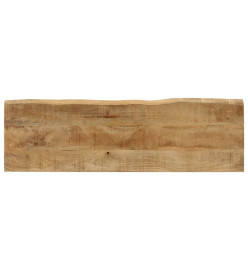 Banc avec bord vivant 105 cm bois de manguier massif