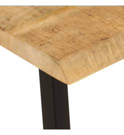 Banc avec bord vivant 105 cm bois de manguier massif