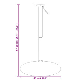 Base de table de bar 45x90 cm acier chromé