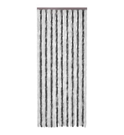 Moustiquaire Gris et blanc 120x220 cm Chenille