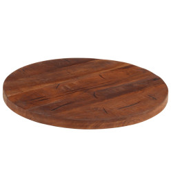 Dessus de table Ø 50x3,8 cm rond bois massif de récupération