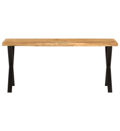 Banc avec bord vivant 105 cm bois d'acacia massif