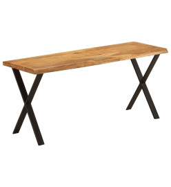 Banc avec bord vivant 105 cm bois d'acacia massif