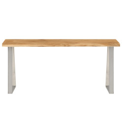 Banc avec bord vivant 105 cm bois d'acacia massif