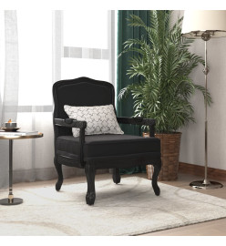 Fauteuil noir 64x64x90 cm velours