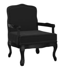 Fauteuil noir 64x64x90 cm velours