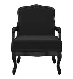 Fauteuil noir 64x64x90 cm velours