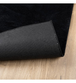 Tapis OVIEDO à poils courts noir 200x280 cm