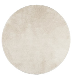 Tapis OVIEDO à poils courts beige Ø 160 cm