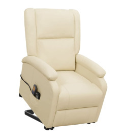 Fauteuil de massage Crème Similicuir