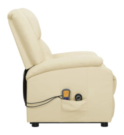 Fauteuil de massage Crème Similicuir