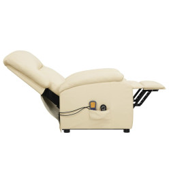 Fauteuil de massage Crème Similicuir