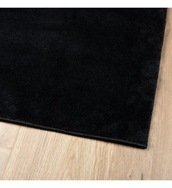 Tapis OVIEDO à poils courts noir 80x150 cm