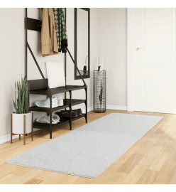 Tapis OVIEDO à poils courts gris 80x250 cm