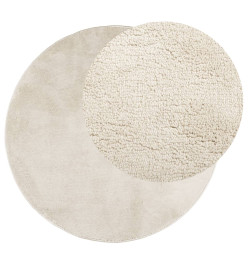 Tapis OVIEDO à poils courts beige Ø 240 cm