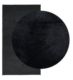 Tapis OVIEDO à poils courts noir 60x110 cm