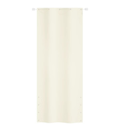 Écran de balcon Crème 100x240 cm Tissu Oxford