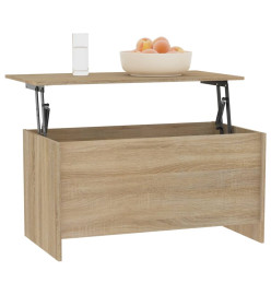 Table basse Chêne sonoma 102x55,5x52,5 cm Bois d'ingénierie