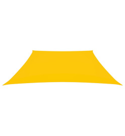 Voile de parasol Tissu Oxford trapèze 3/5x4 m Jaune