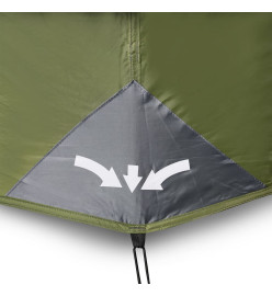 Tente de camping 9 personnes vert 441x288x217 cm