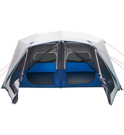 Tente de camping avec lumière LED bleu 443x437x229 cm