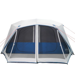 Tente de camping avec lumière LED bleu 443x437x229 cm