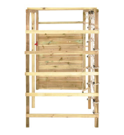 Cadre d'escalade 240x100x170 cm Bois de pin imprégné