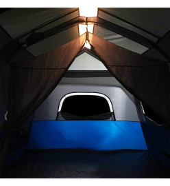 Tente de camping avec lumière LED bleu 441x288x217 cm