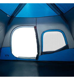 Tente de camping 6 personnes bleu 344x282x192 cm