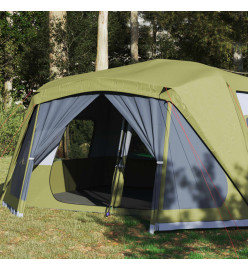 Tente de camping 10 personnes vert 443x437x229 cm