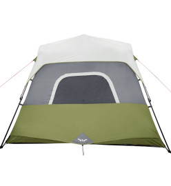 Tente de camping avec lumière LED vert 344x282x212 cm