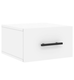 Tables de chevet murales 2 pcs blanc 35x35x20 cm