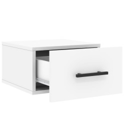 Tables de chevet murales 2 pcs blanc 35x35x20 cm