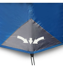 Tente de camping 10 personnes bleu 443x437x229 cm