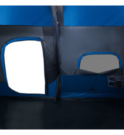 Tente de camping 9 personnes bleu 441x288x217 cm