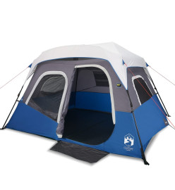 Tente de camping avec lumière LED bleu 344x282x212 cm