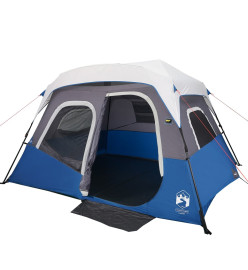 Tente de camping avec lumière LED bleu 344x282x212 cm