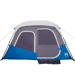 Tente de camping avec lumière LED bleu 344x282x212 cm