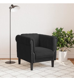 Fauteuil noir velours