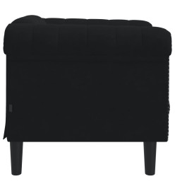 Fauteuil noir velours