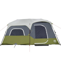 Tente de camping avec lumière LED vert 441x288x217 cm